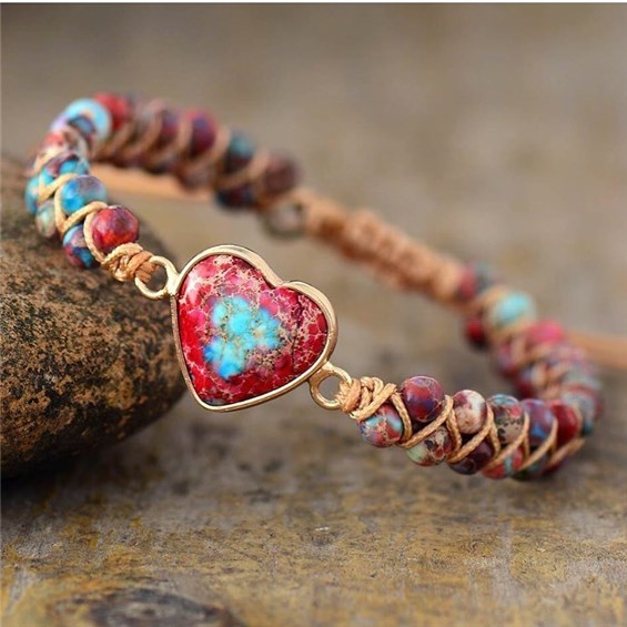Jasper_heart_bracelet