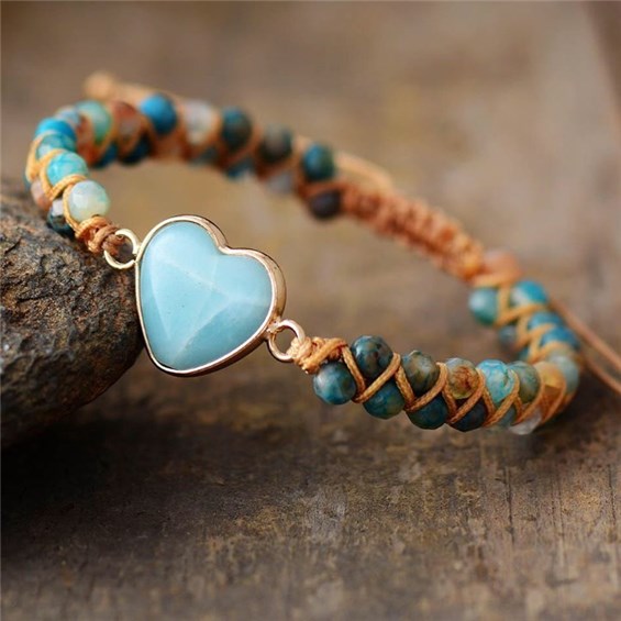 amazonite_heart_bracelet